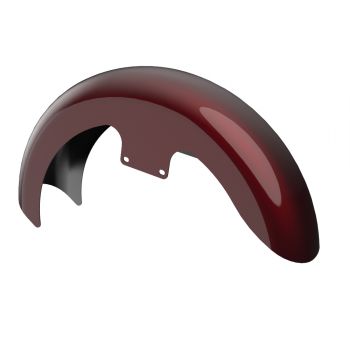 Advanblack Color-Matched 19" Reveal Wrapper Hugger Front Fender For ''86-''21 Harley Touring Models -Mysterious Red Sunglo