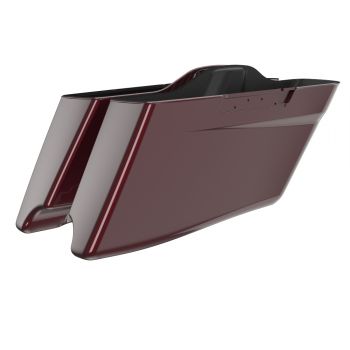 Advanblack Crimson Red Sunglo CVO Style Tapered Stretched Extended Saddlebag Bottoms for Harley Davidson 2014+ Touring