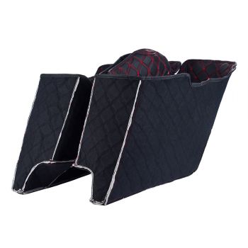  Advanblack 2014+ Stretched Saddlebag Liner Custom Red Stitching Liner Kit Fit for Bottoms