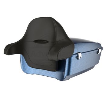 Advanblack Cosmic Blue Pearl King Tour Pack Pad '97-'21 Harley Touring Without Holes for Rear Speaker and Led Light
