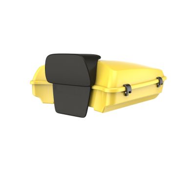 Industrial Yellow Rushmore Razor Tour Pack Pad Black Latch Hardware For  '97-'22 Harley Touring / Softail