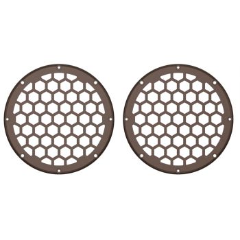 Advanblack x XBS Color Matched HEX 6.5'' Speaker Grills-Black and Bronze